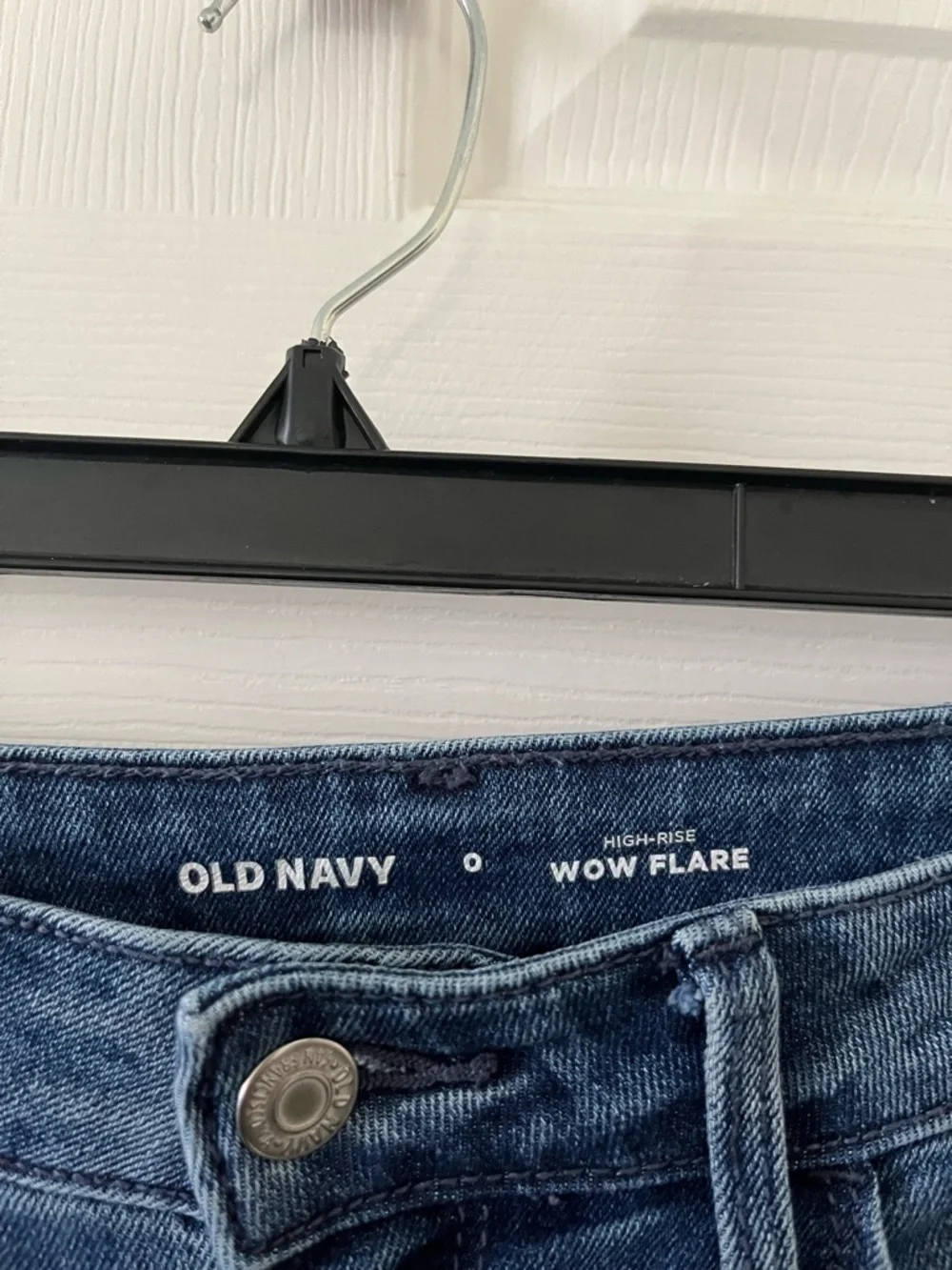 Old Navy Dark Blue Mid Rise WOW Flare Jeans